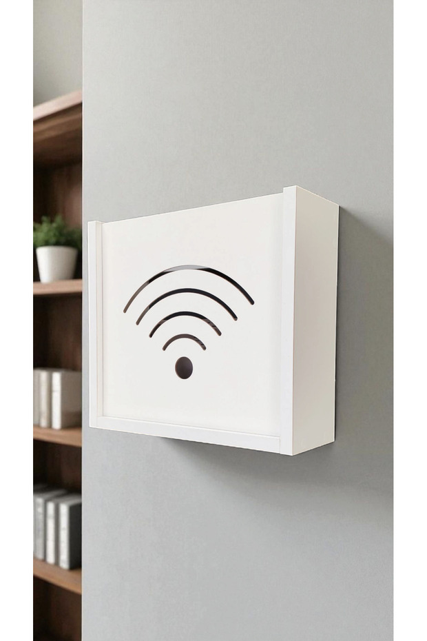 36,5X33X13 cm %100 MDF Modem Saklama Kutusu WiFi Kutusu - 3