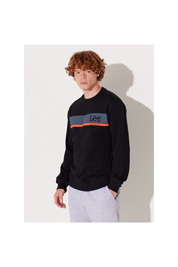 Erkek Siyah Sweatshirt - 2