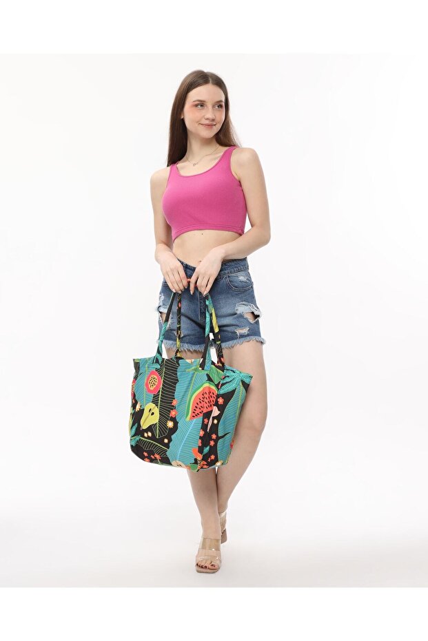 Happy Bag Mango Pattern Beach Bag - 2