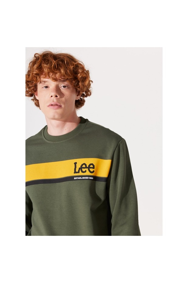 Erkek Haki Sweatshirt - 3