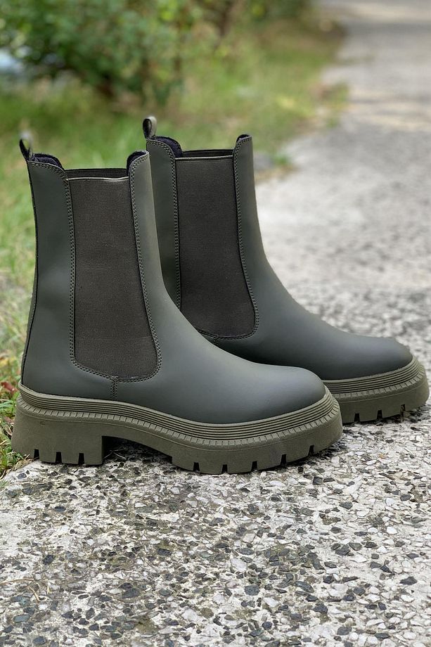Haki Kadın Bot & Bootie K02996030609 - 1