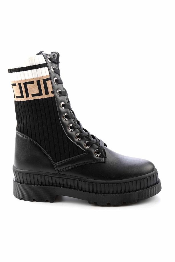 Siyah Kadın Bot & Bootie K02687110009 - 2