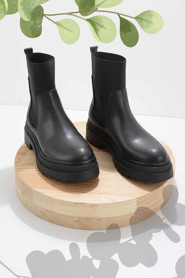 Siyah Kadın Bot & Bootie K02538280009 - 1