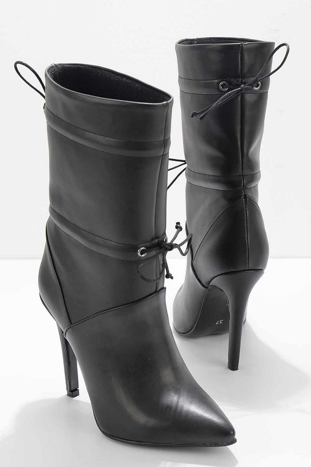 Siyah Kadın Bot & Bootie K02990102209 - 1