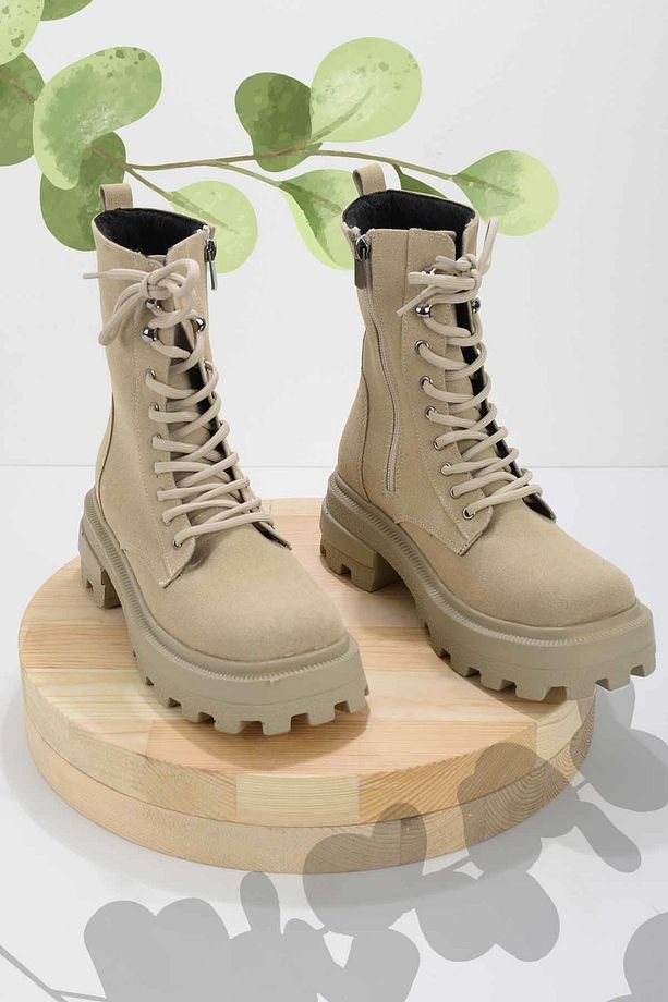 Bej Kadın Bot & Bootie K02566071001 - 1