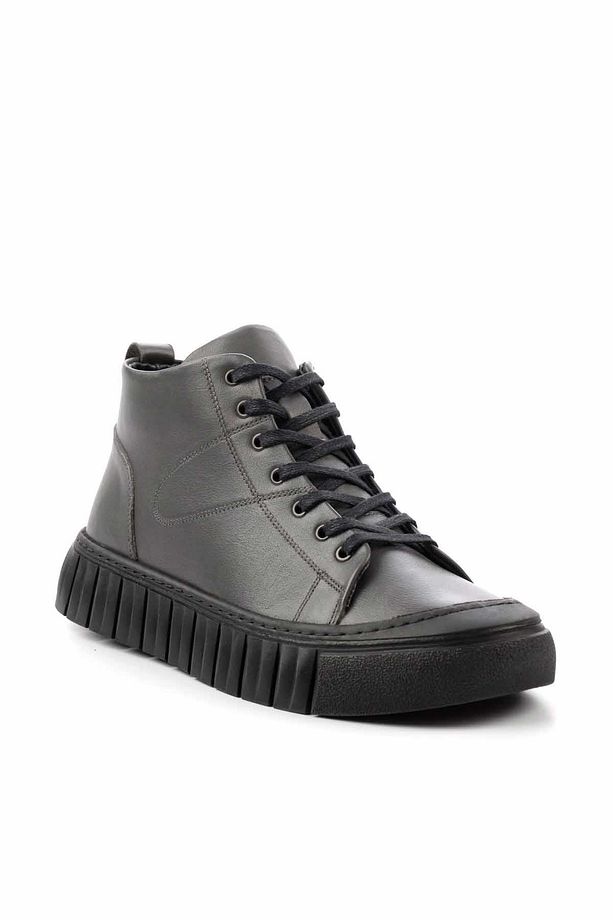 Gri Leather Erkek Bot & Bootie E02396048243 - 3