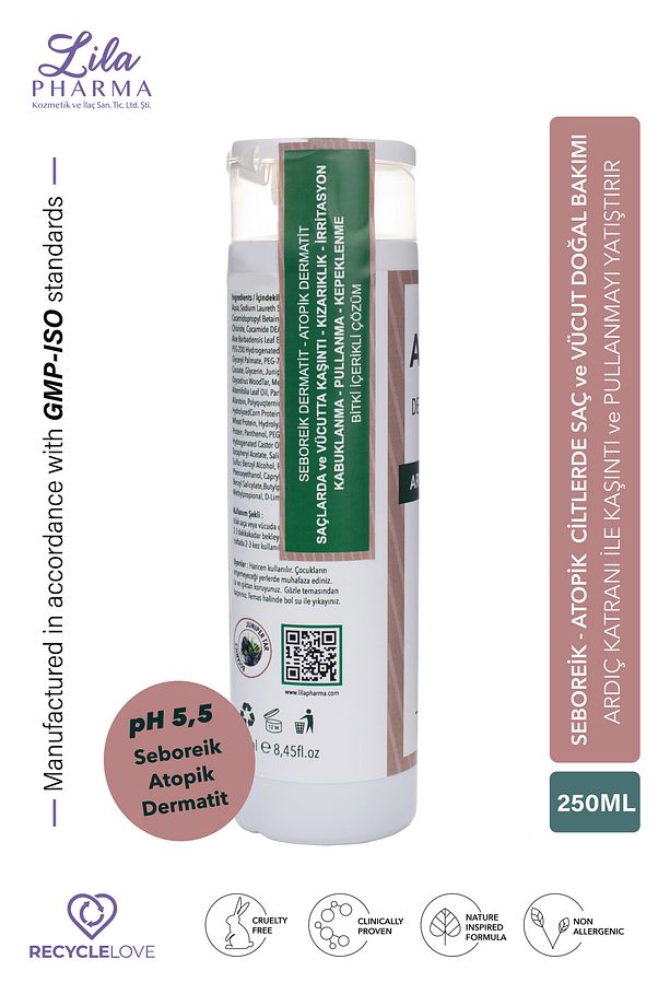 Dermotolojik Ardıç Katranlı Bitkisel Çay Ağacı Saç Ve Vücut Şampuanı 250 Ml - 5