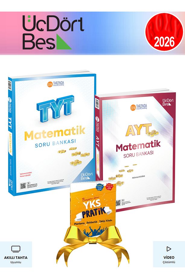 3 4 5 Tyt - Ayt Matematik Soru Bankası Seti - 2026 Güncel Baskı Hediyeli - 1