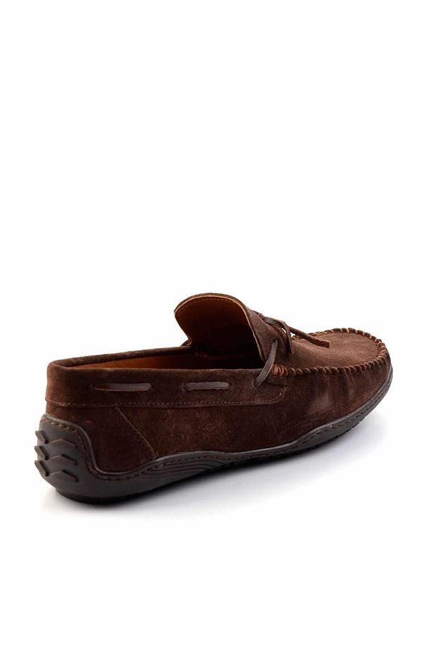 Kahve Süet Hakiki Deri Erkek Loafer Ayakkabı E01396070202 - 4