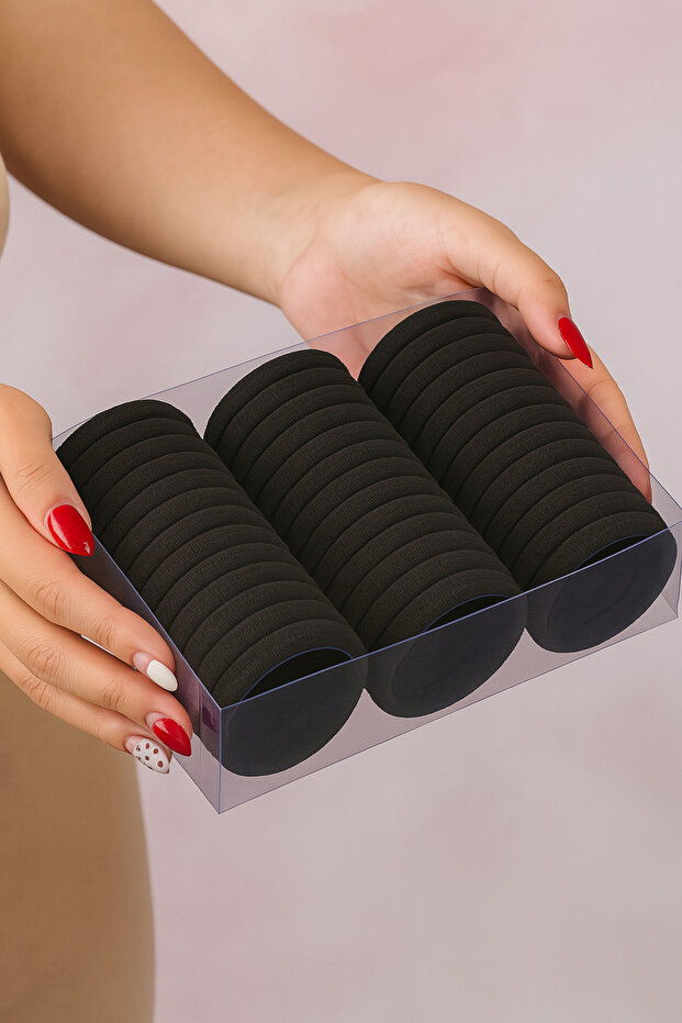Women's 50pcs Hair 2 Times Dollar Colored Hair Tie Towel Clip