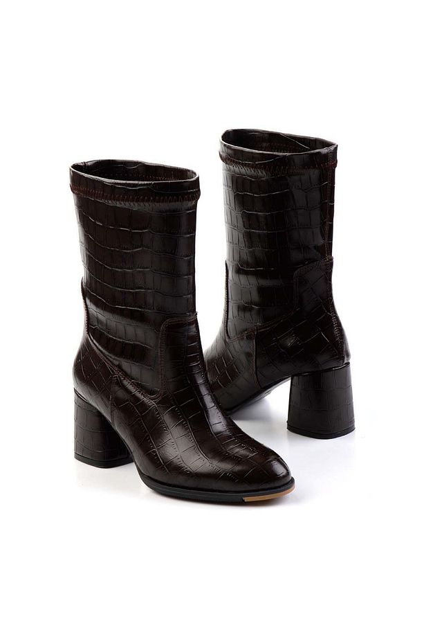 Kahve Kadın Bot & Bootie K02824707011 - 2