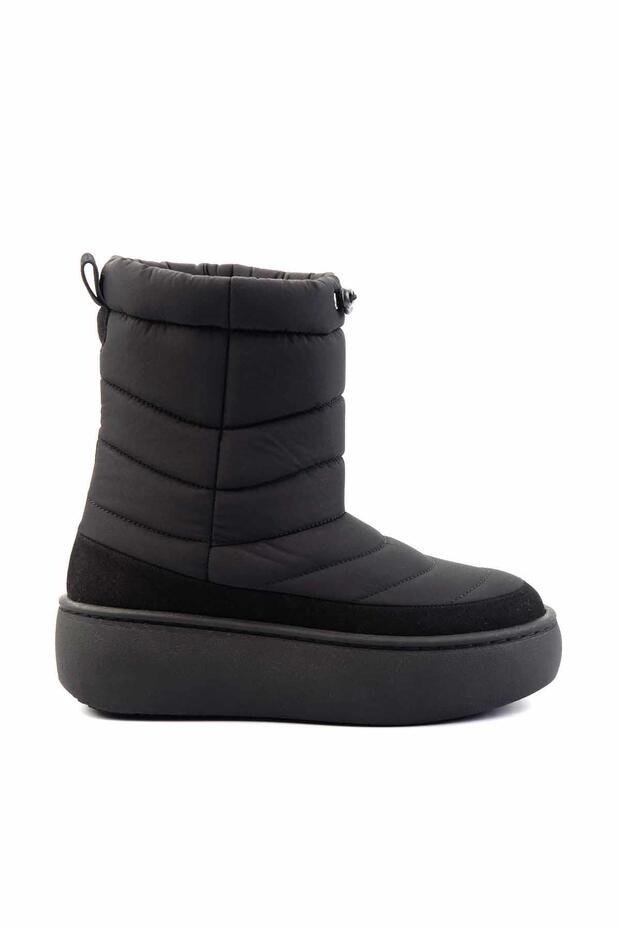 Mat Siyah Kadın Bot & Bootie K02102011267 - 1