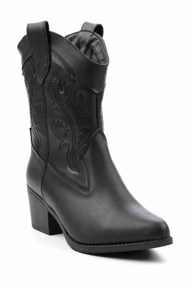 Siyah Kadın Bot & Bootie K02586888809 - 3