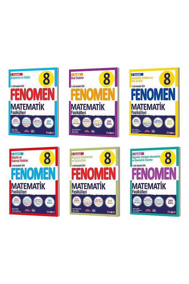 Fenomen 8. Sınıf Matematik Fasikülleri ( 6 Fasikül ) 2025 / 2026 - 1