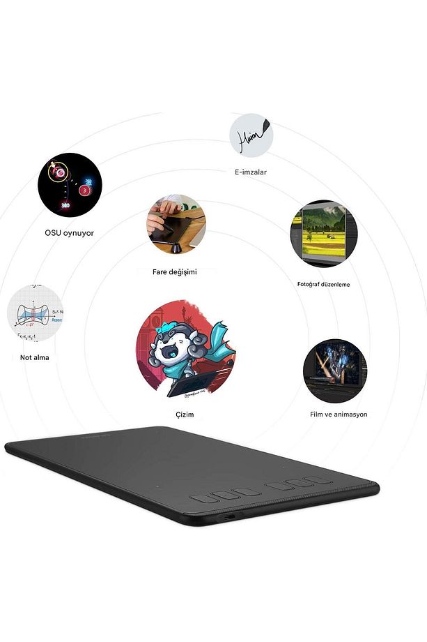 Inspiroy H640p 6.3" X 3.9" 6 Tuş Grafik Tablet Kalem - 5