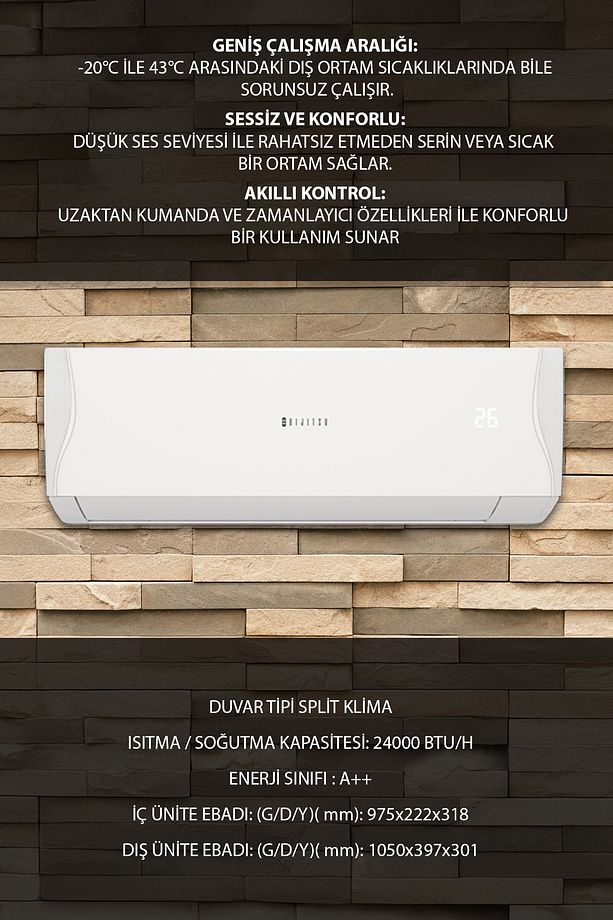 Tornado 24000 Btu Klima - 3
