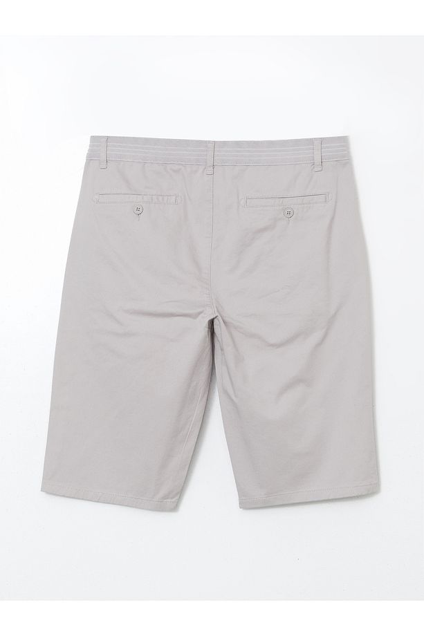 Standart Kalıp Gabardin Erkek Şort - 6