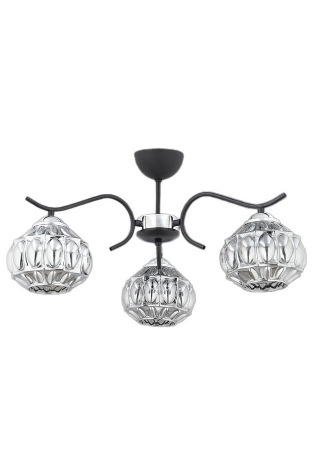 Elmas 3 Lü (FÜME CAMLI) Salon Mutfak Yatak Odası Genç Odası Avize - 2