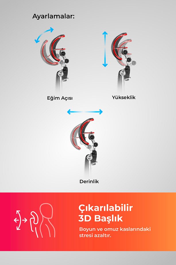 Samurai Red Ergonomik Fileli ve Deri Oyuncu / Ofis Koltuğu - 2E2.3.7.B7 - 7