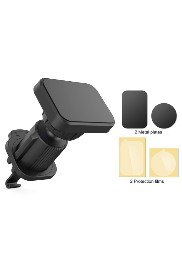 black Multifunctional Universal Car Air Vent Magnetic Cell Phone Holder Can Be Rotated 360 Degrees B