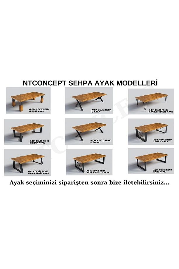 Ntconcept Masif Ağaç Yemek Masası Takımı- (60cm-120cm Masa +4 Adet Sandalye) - 6