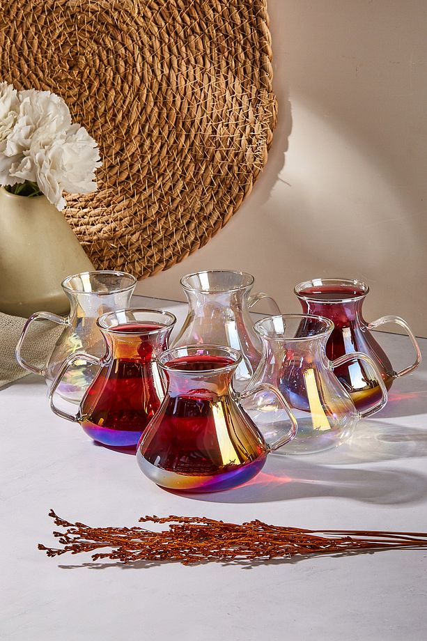 Ehl-i Keyf Luster 6'lı Çay Bardağı Seti 200 ml - 1