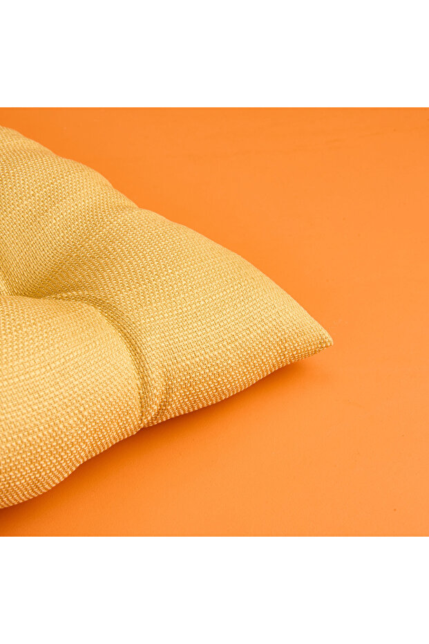 Soft Traum Sandalye Minderi - Hardal - 40x40 cm - 5