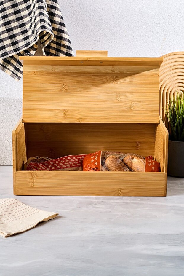 Agata Bambu Ekmek Dolabı - 4