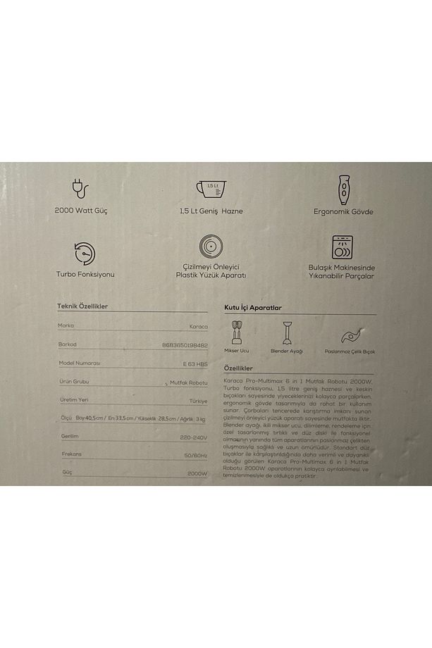 Pro Multimax 6 in 1 Mutfak Robotu 2000W - 8