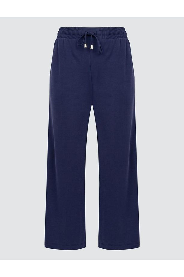 Lacivert Bol Paça Rahat Jogger Pantolon - 7