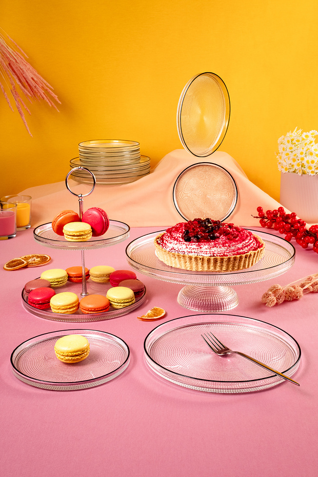 Loren 14 Parça Servis ve Sunum Seti Siyah Fileli - 1