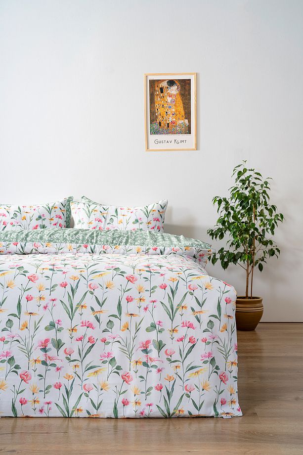 Botanical Tek Kişilik Nevresim Takımı Pamuklu - 1