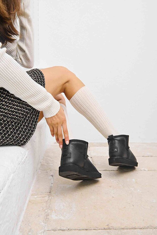 Hakiki Deri Kadın Mini Bot 191131 - 7