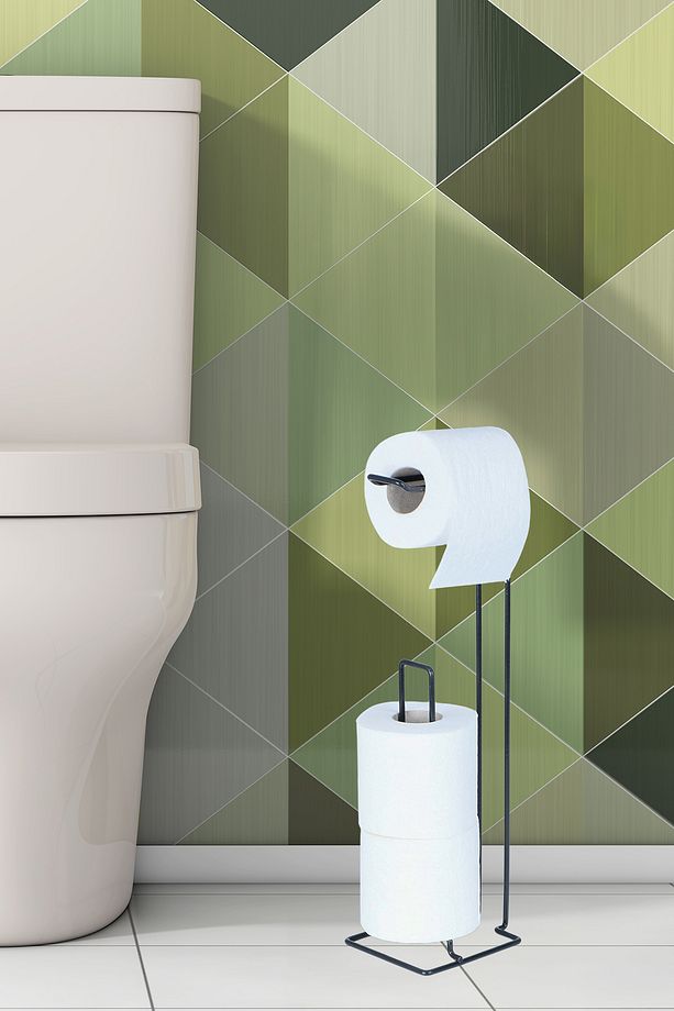 Asla Paslanmayan Yedekli Ayaklı Tuvalet Kağıtlığı Ömür Boyu Paslanmaz Ayaklı Wc'lik Yükseklik 60 Cm - 2