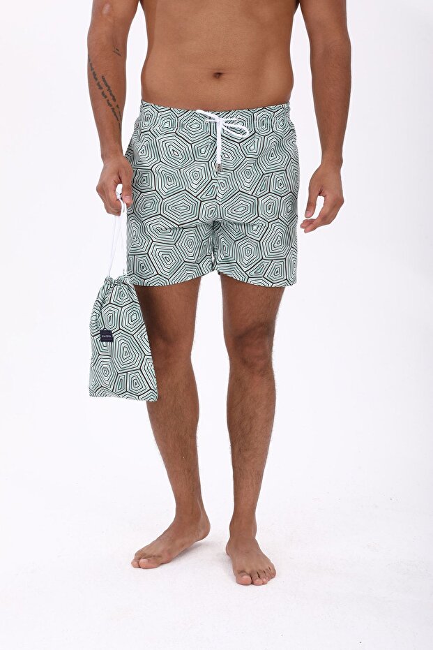 Bel Lastikli İstanbul Deniz Şortu - 2