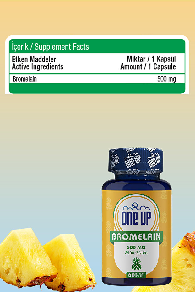 Bromelain 60 Kapsül - Aromasız - 3