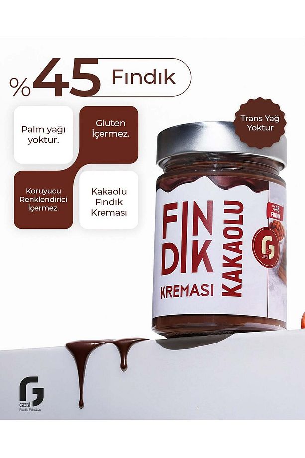 Parçacıklı Kakaolu Fındık Kreması – 340 Gr (%45 Fındık) - 2