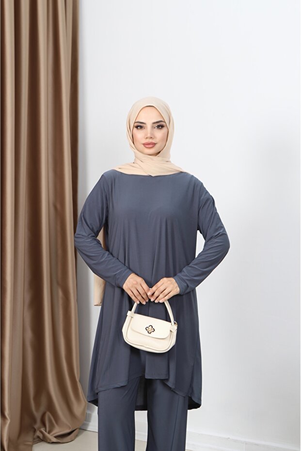 طقم ساندي مع تونيك طويل - 4