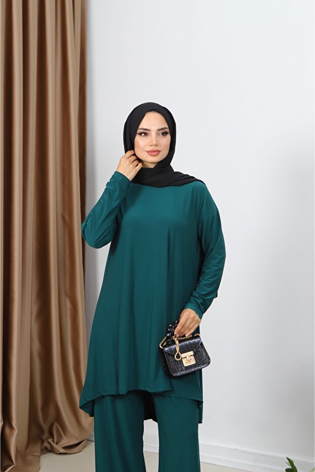 طقم ساندي مع تونيك طويل - 4