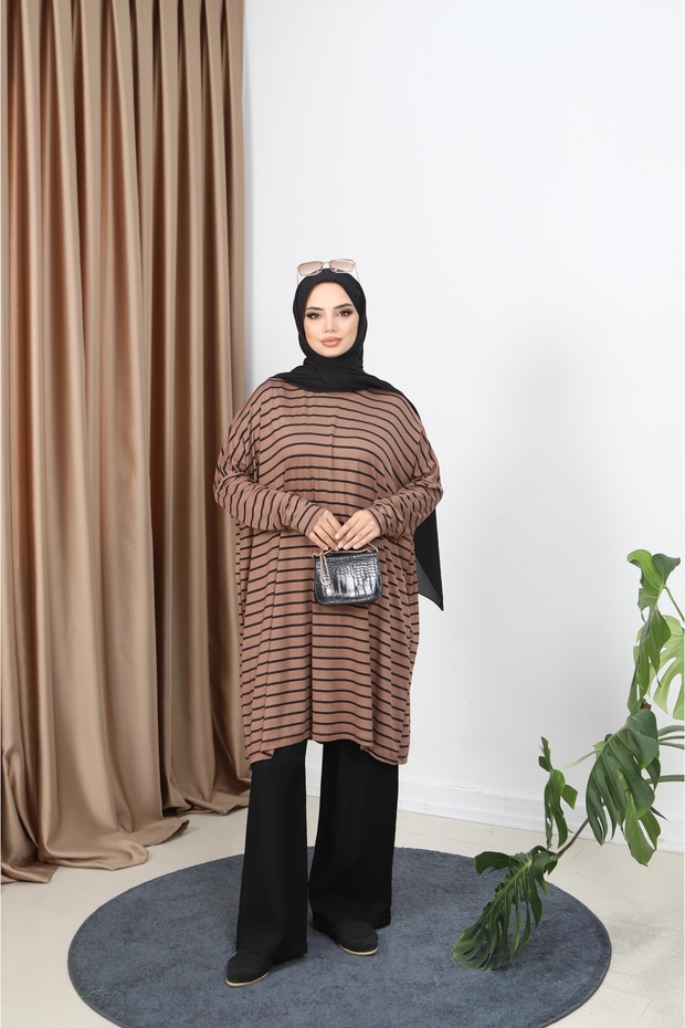 Striped Combed Tunic - 1