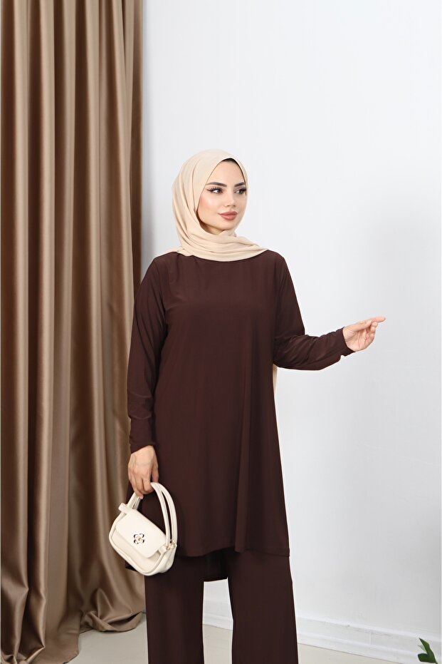 طقم ساندي مع تونيك طويل - 4