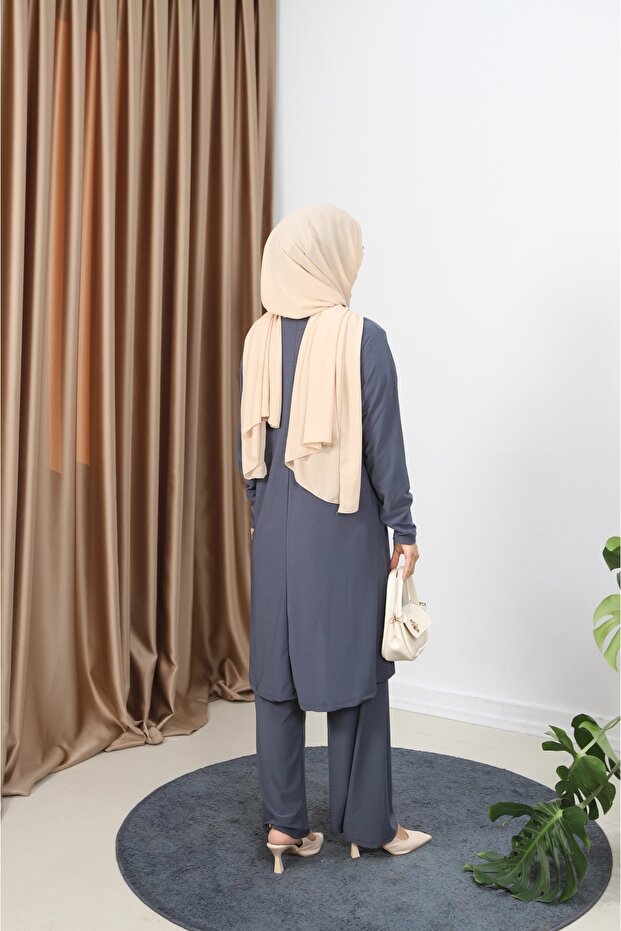 طقم ساندي مع تونيك طويل - 5