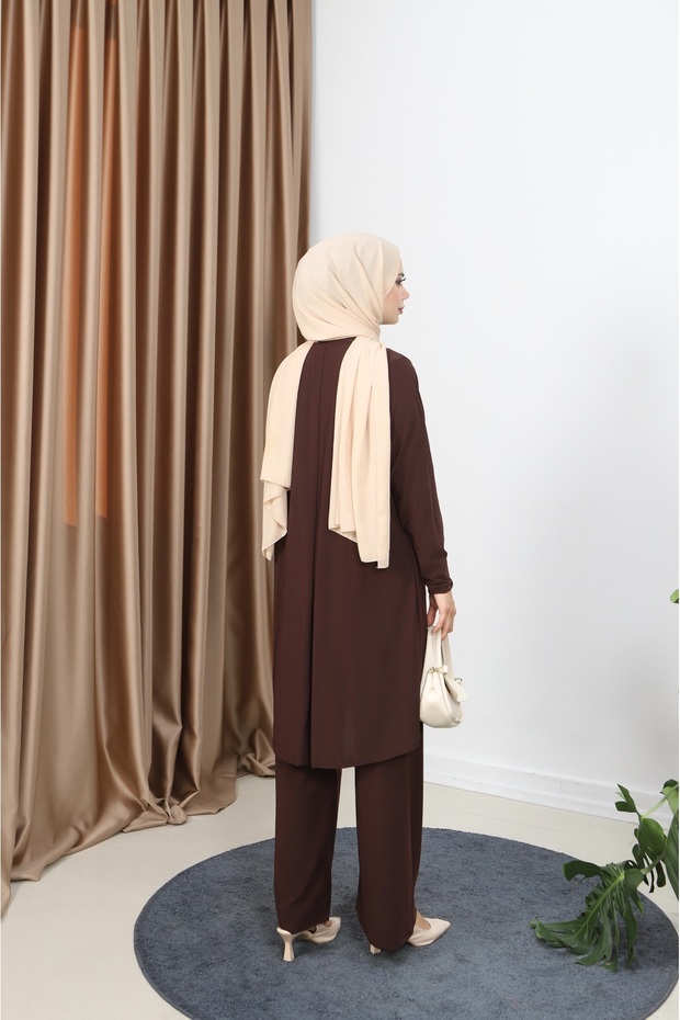 طقم ساندي مع تونيك طويل - 5