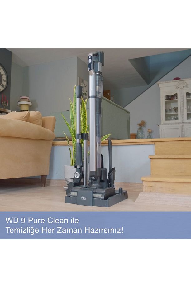 WD 9 Pure Clean 3 IN 1 Islak Kuru Dikey Şarjlı Süpürge - 8