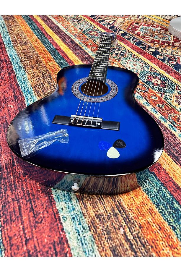 Mavi 7-11 Yaş 3/4 Klasik Gitar Seti Full Set - 1