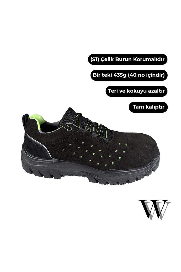 Dynamictrackers S1 Çelik Burun Spor Iş Ayakkabısı Delikli Koku Yapmayan Spor Iş Güvenlik Ayakkabısı - 1
