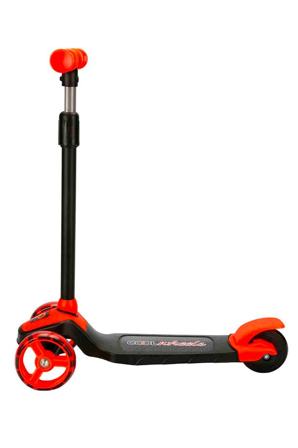 Turuncu Led Işıklı 3 Tekerlekli Yükseklik Ayarlı Twist Scooter - 3