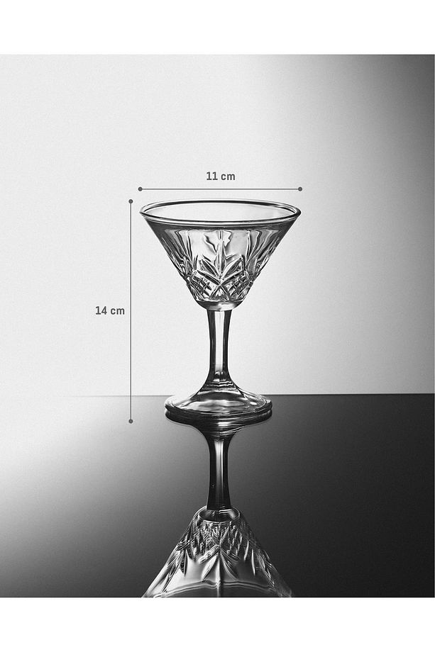 Dublin 4'lü Kadeh Seti - Şeffaf - 185 ml - 4