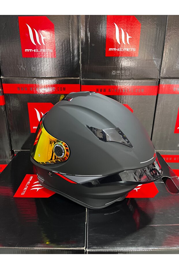 Helmets Targo S Solid Mat Siyah (ŞEFFAF VİZÖR) - 8