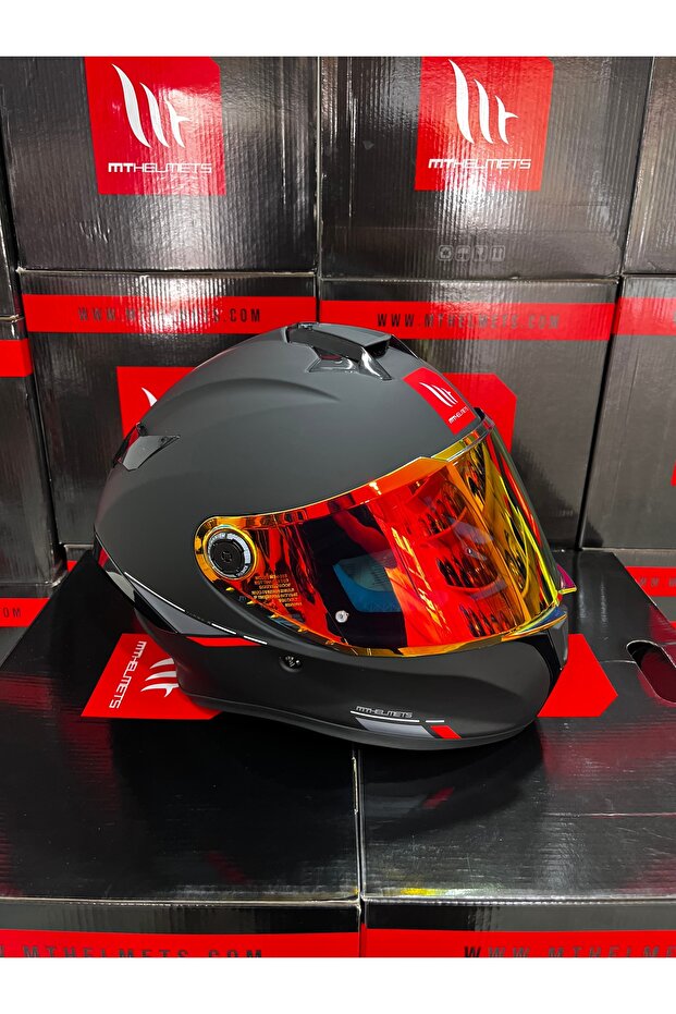 Helmets Targo S Solid Mat Siyah (ŞEFFAF VİZÖR) - 3